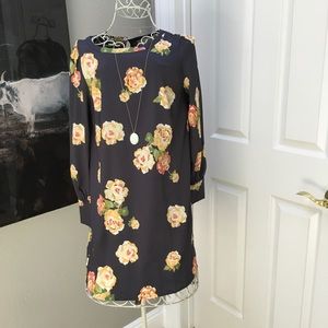 LOFT 🌺Peony Fluid Shift Dress NWOT